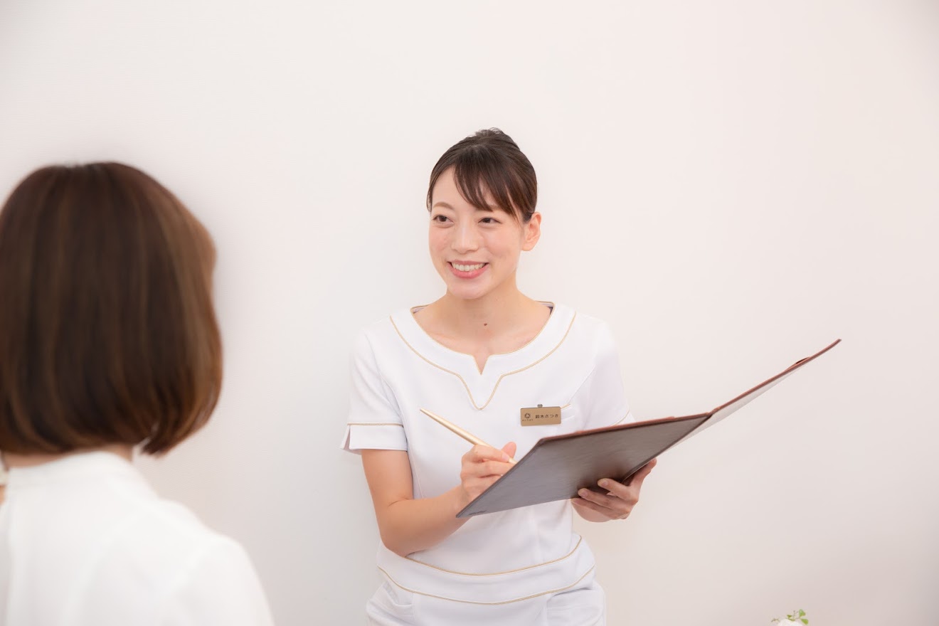 お体のカウンセリングを行います。